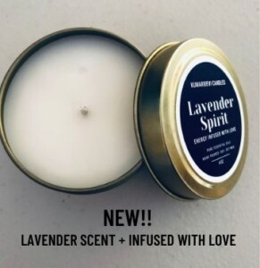 lavdender sprit-candles