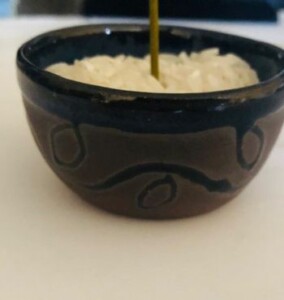 incense bowl-blue